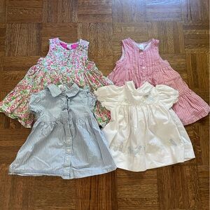 Lot of 4 Baby Girl 6-12m Dresses